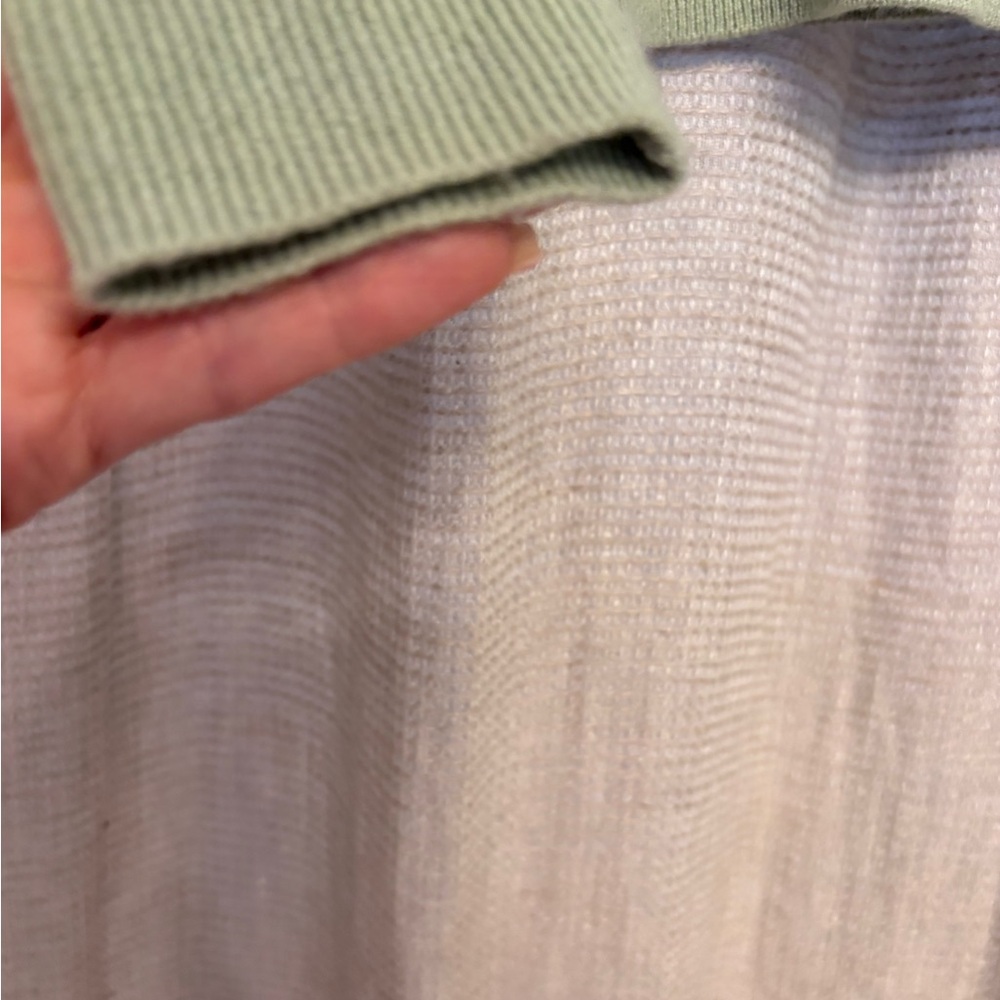Wild Woman Sage Green Cashmere Crew Neck Sweater - Picture 5 of 7